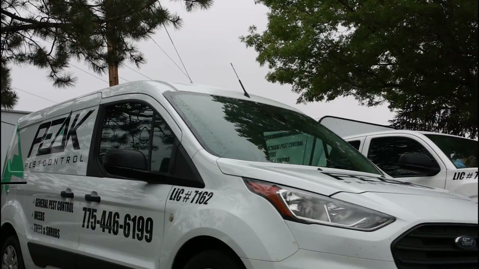 The Peak Pest Control fleet, ready to roll out across northern Nevada